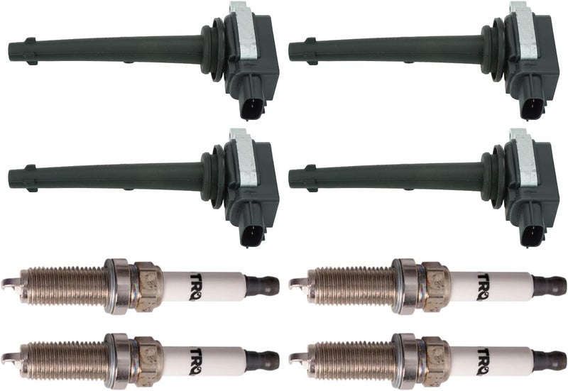 TRQ Ignition Coil and Spark Plug Kit 8 Piece Iridium Spark Plugs Compatible with 2007-2009 Nissan Sentra - Image 5